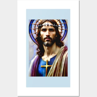 A portrait of Jesus Posters and Art